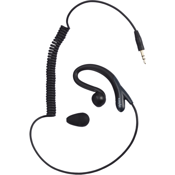 Hytera Receive-Only C-Shape Earpiece (for use with PTT & Mic Unit)