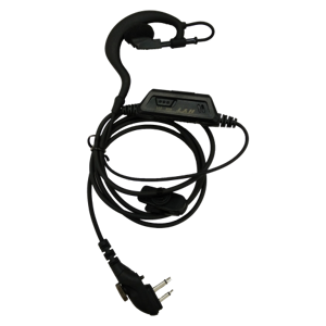 Hytera C-Shape VOX Earpiece with In-Line PTT and Mic EHM18-A
