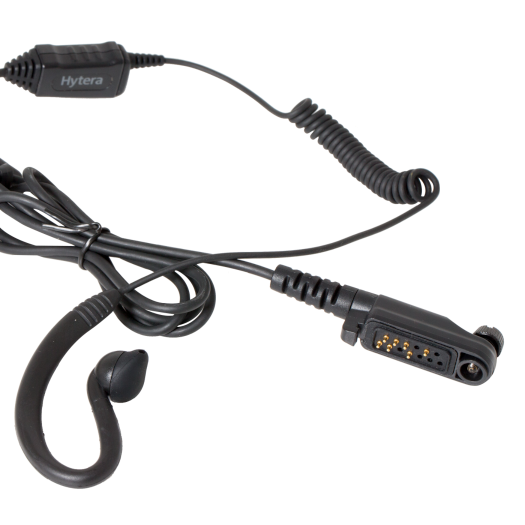 Hytera C-shape Earpiece with Inline Mic & PTT