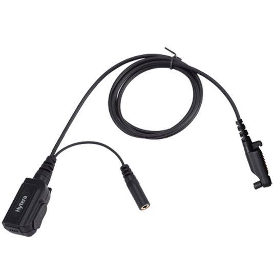 Hytera PTT and Mic Unit (for use with Receive-Only Earpieces)