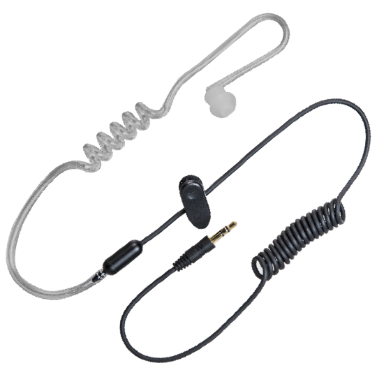 Hytera Receive-Only Transparent Earpiece (for PTT & Mic Units)